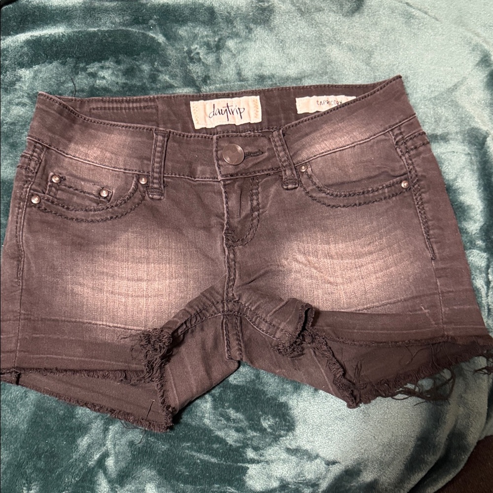 Daytrip Charcoal Jean Shorts